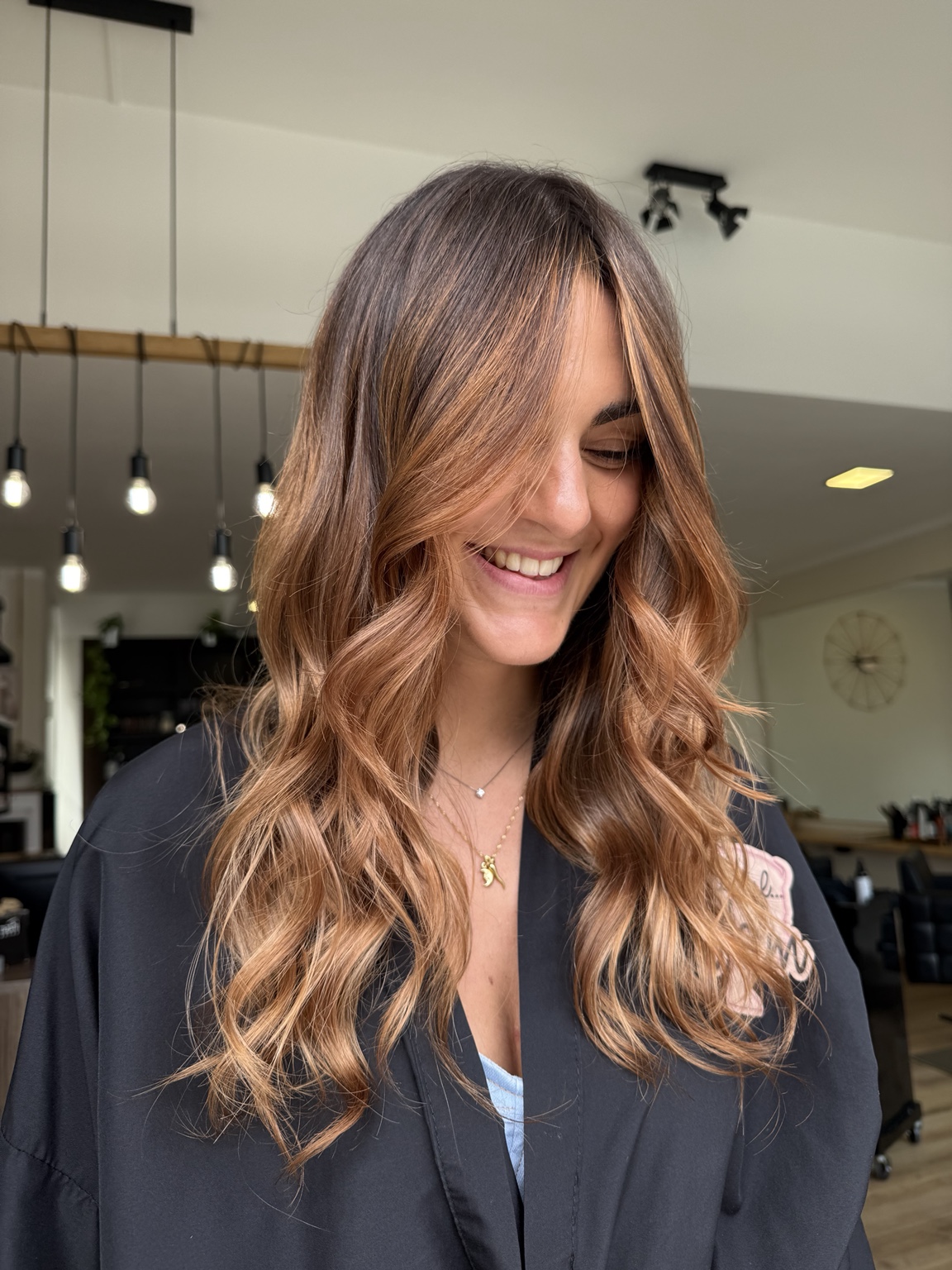Copper luminoso e styling realizzati nel salone GLAM
