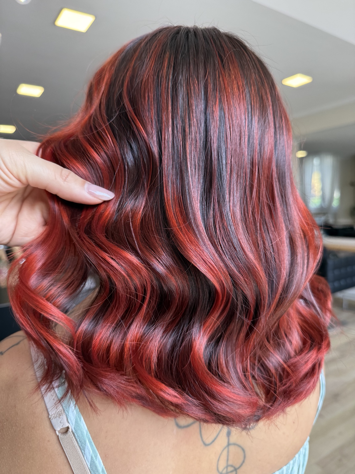 Colore rosso rubino multidimensionale realizzato da GLAM